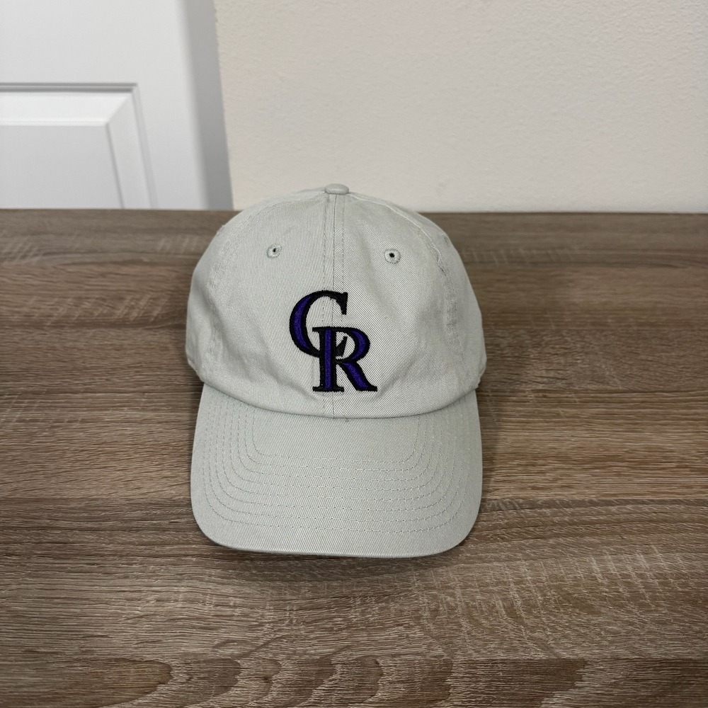 Colorado Rockies MLB Cooperstown Collection Hat Gray Fan Favorite Adjustable Cap